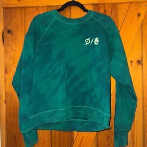 Peloton x spiritual tie tye sweatshirt teal